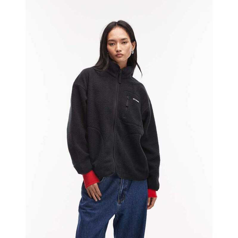 Columbia Flow Finder zip up fleece in black - ASOS Exclusive 112730723