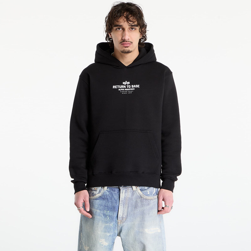 Mikina Alpha Industries Return To Base Hoodie Black L