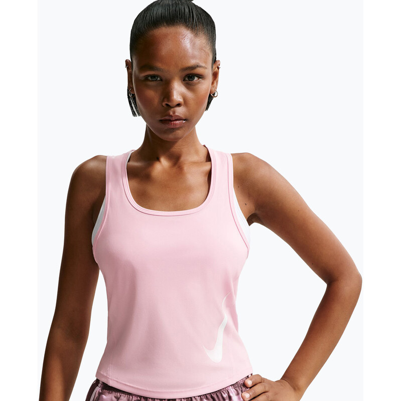 Dámské běžecké tričko Nike Swoosh Run Dri-Fit pink foam/photon