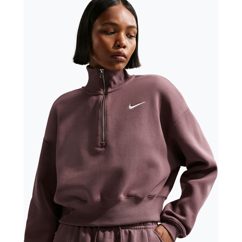 Dámská mikina Nike Sportswear Phoenix Fleece 1/2 Zip Cropped