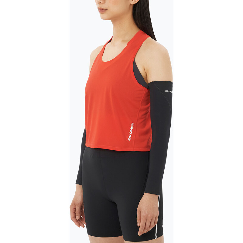 Dámské běžecké tričko Salomon Sense Aero Short Tank fiery red