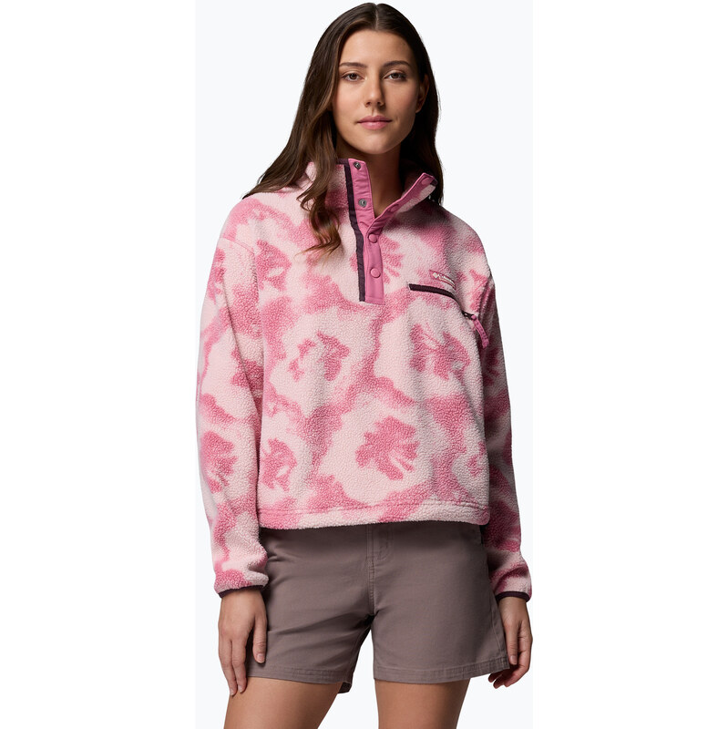 Dámská fleecová mikina Columbia Helvetia II Printed Cropped Half