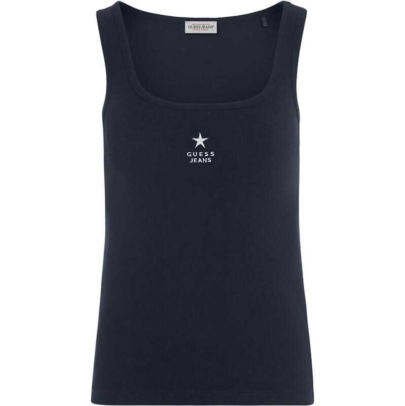 GUESS JEANS Top noční modrá / bílá 112740782