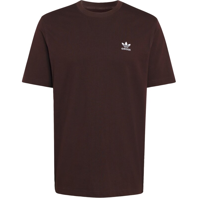 ADIDAS ORIGINALS Tričko Trefoil Essentials čokoládová / bílá