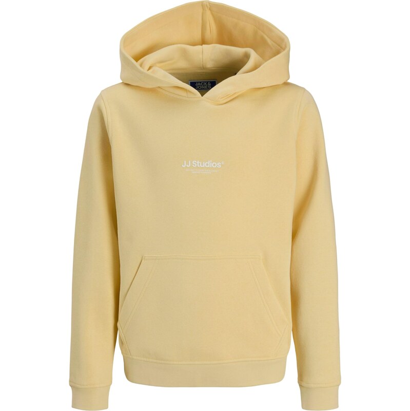 JACK & JONES MINI Mikina JJESOHO světle žlutá / bílá