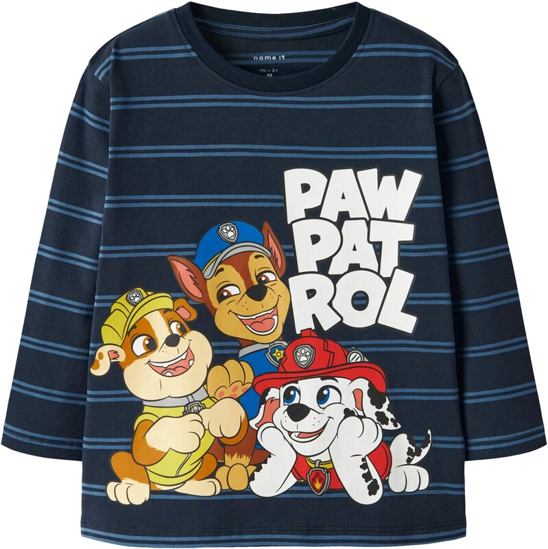 NAME IT Tričko NMMJOSHUE PAW námořnická modř / žlutá / červená /
