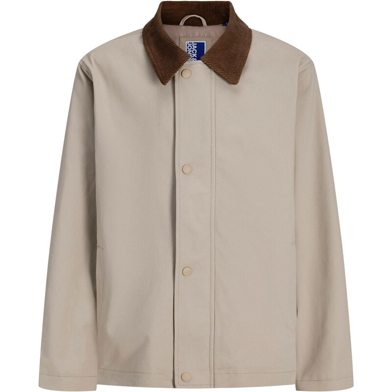 Jack & Jones Junior Přechodná bunda JJEgraham čokoládová / kámen