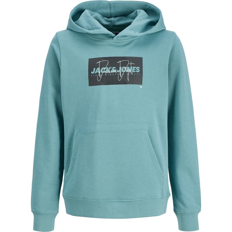 Jack & Jones Junior Mikina JJCole světlemodrá / černá / bílá