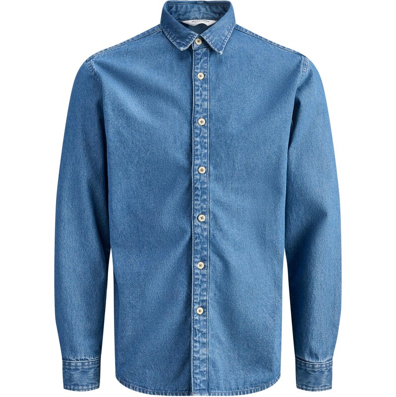 Jack & Jones Junior Košile JJEStanley modrá džínovina