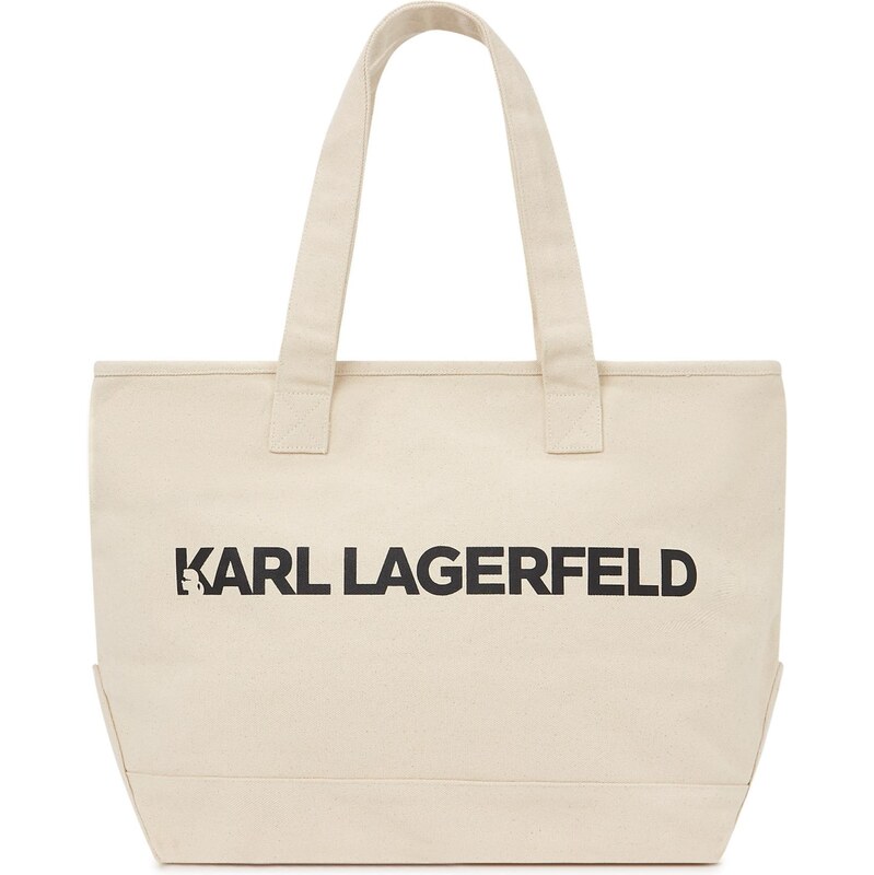 Karl Lagerfeld Nákupní taška béžová / černá