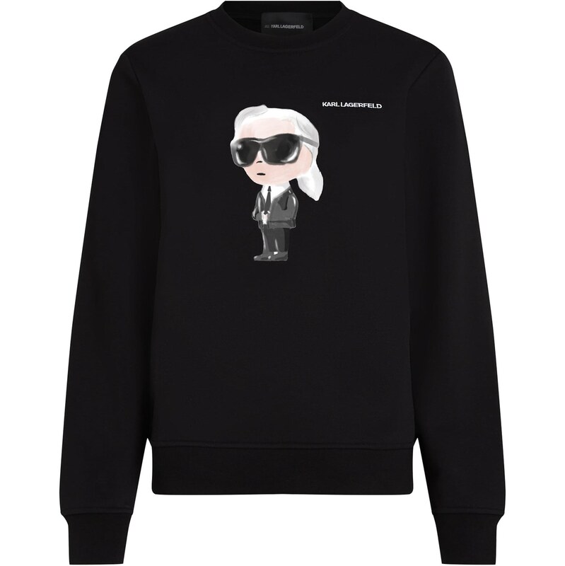 Karl Lagerfeld Mikina Ikon béžová / tmavě šedá / černá / bílá