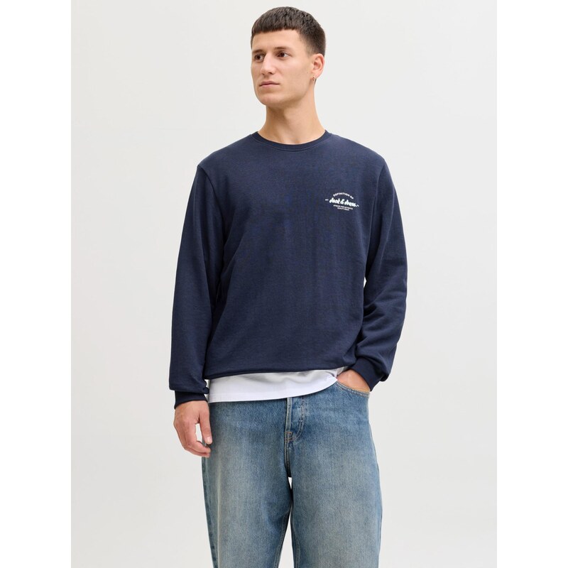 JACK & JONES Mikina JJBRANDON námořnická modř
