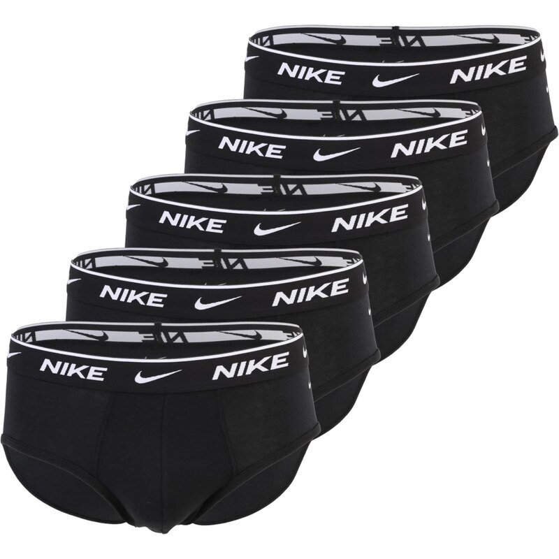 NIKE Underwear Slipy černá / bílá
