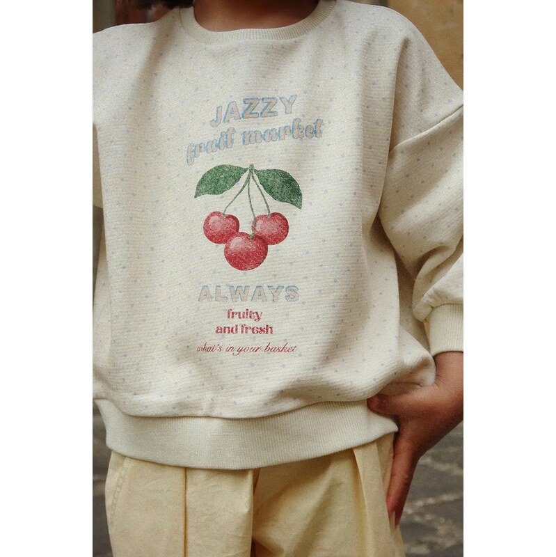 Dětská bavlněná mikina Konges Sløjd LOUPY LOU SWEAT SHIRT OCS 112773782