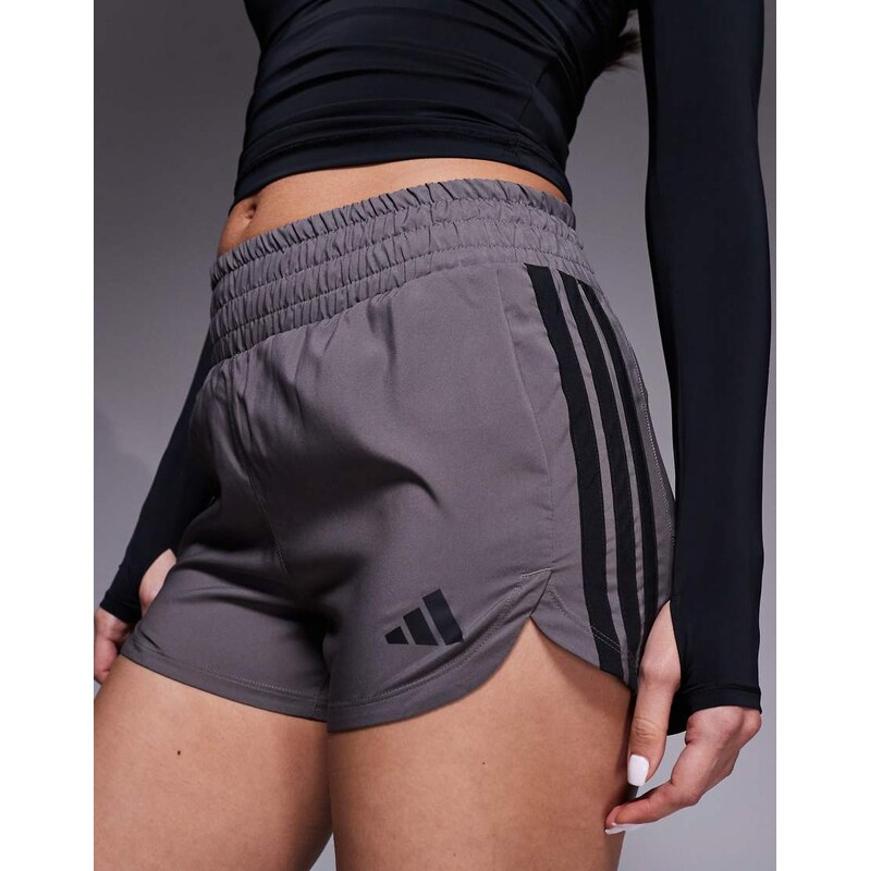 adidas performance adidas Training Pacer high waisted shorts in