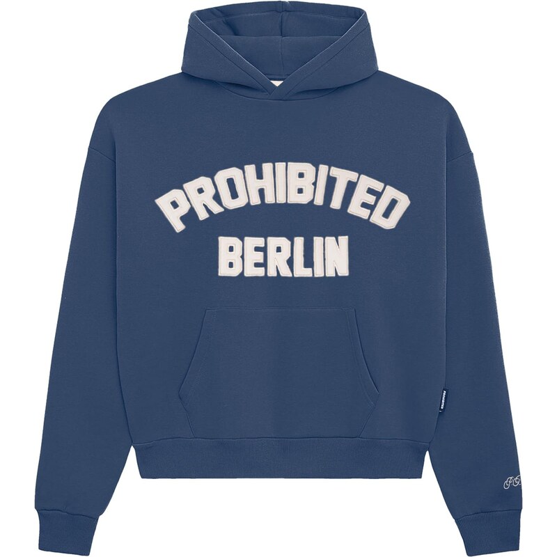 Prohibited Mikina Berlin safírová / bílá