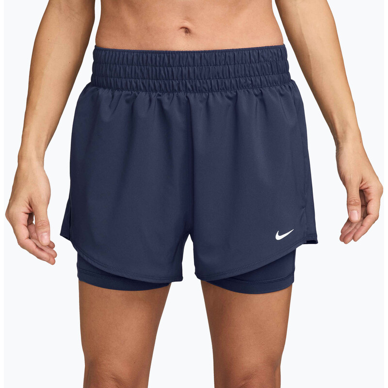 Dámské šortky Nike One Dri-Fit High-Waisted 3 2In1 midnight navy