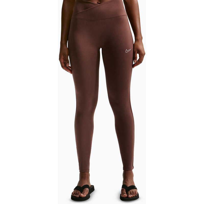 Dámské legíny Nike One High-Waisted Seamless light chocolate