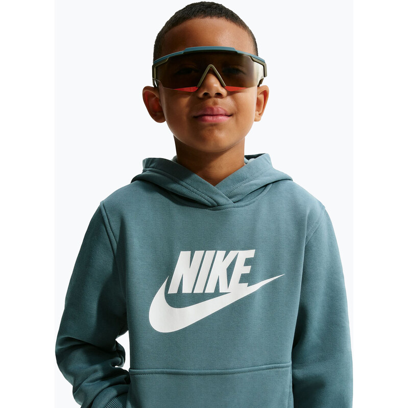 Dětská mikina Nike Club Fleece Hoodie mineral slate/white