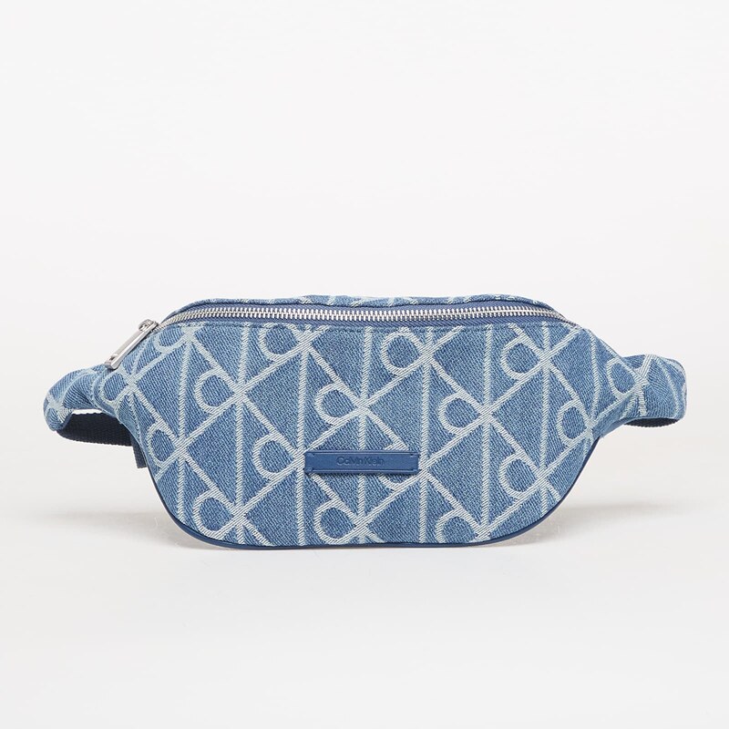 Ledvinka Calvin Klein Emblem Aop Denim Waistbag Blue Universal