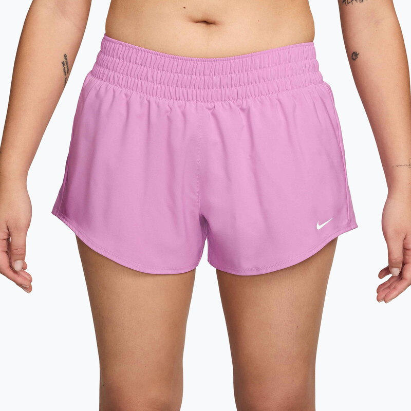 Dámské šortky Nike One Dri-Fit 3 light magenta/white