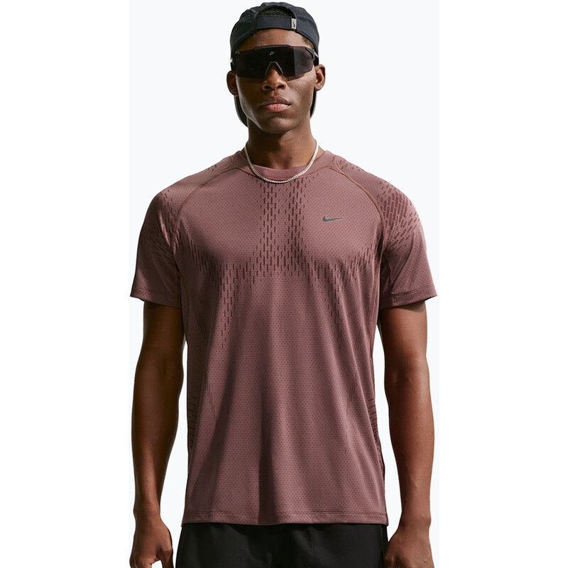 Pánské běžecké tričko Nike Stride Dri-Fit ADV tattoo/burgundy