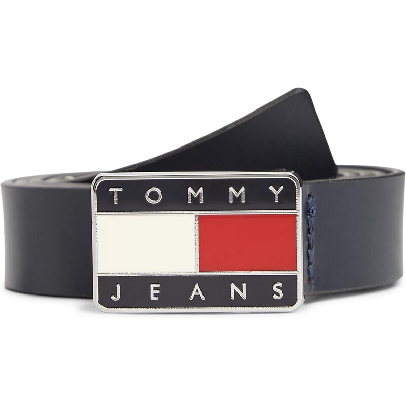 Tommy Jeans Opasek HERITAGE námořnická modř / červená / bílá 112750717