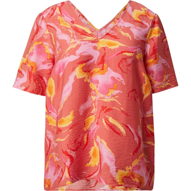 Vero Moda Curve Halenka VMCCILLE oranžová / korálová / ohnivá