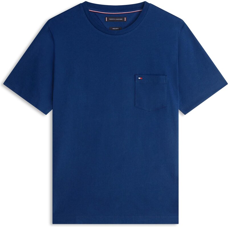 TOMMY HILFIGER Tričko ESSENTIAL tmavě modrá