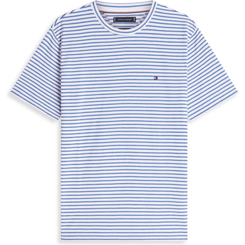 TOMMY HILFIGER Tričko Ess Seasonal modrá / bílá