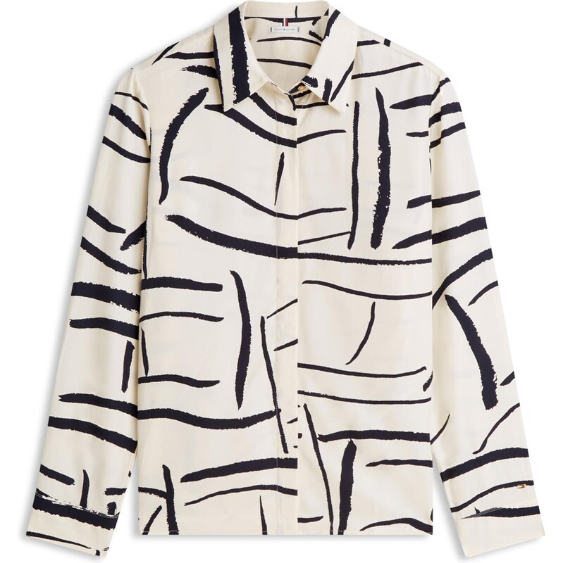 TOMMY HILFIGER Halenka černá / přírodní bílá 112750864