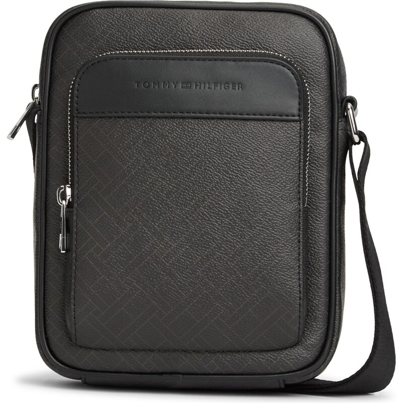 TOMMY HILFIGER Taška přes rameno šedá / černá