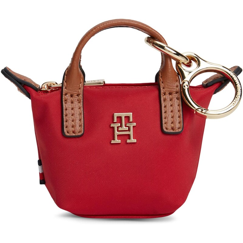 TOMMY HILFIGER Přívěsek na klíče Popette koňaková / červená 112750965
