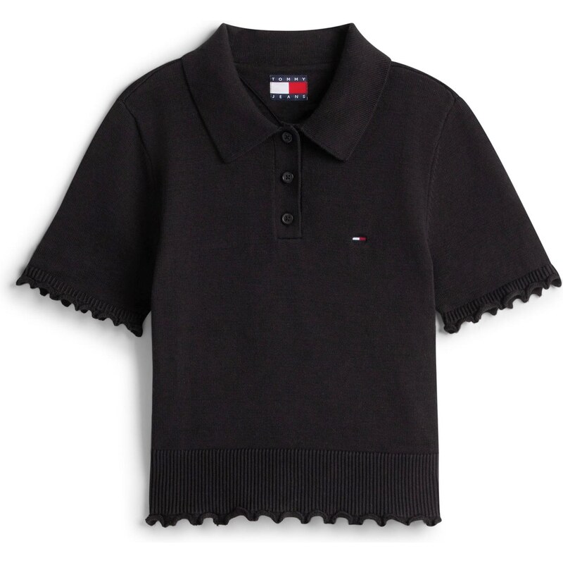 Tommy Jeans Svetr LETTUCE černá