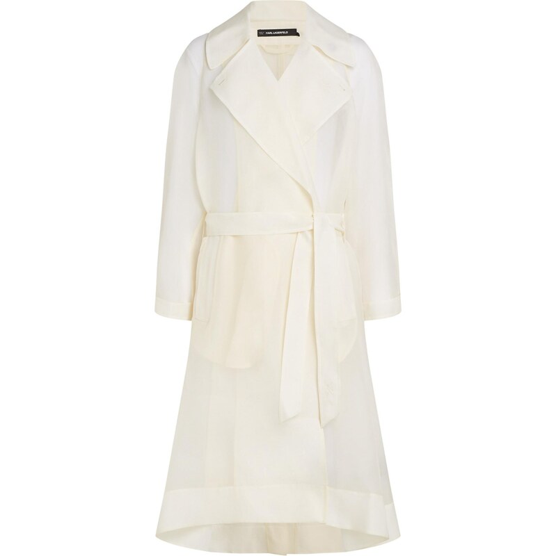Karl Lagerfeld Přechodný kabát Organza bílá 112751098