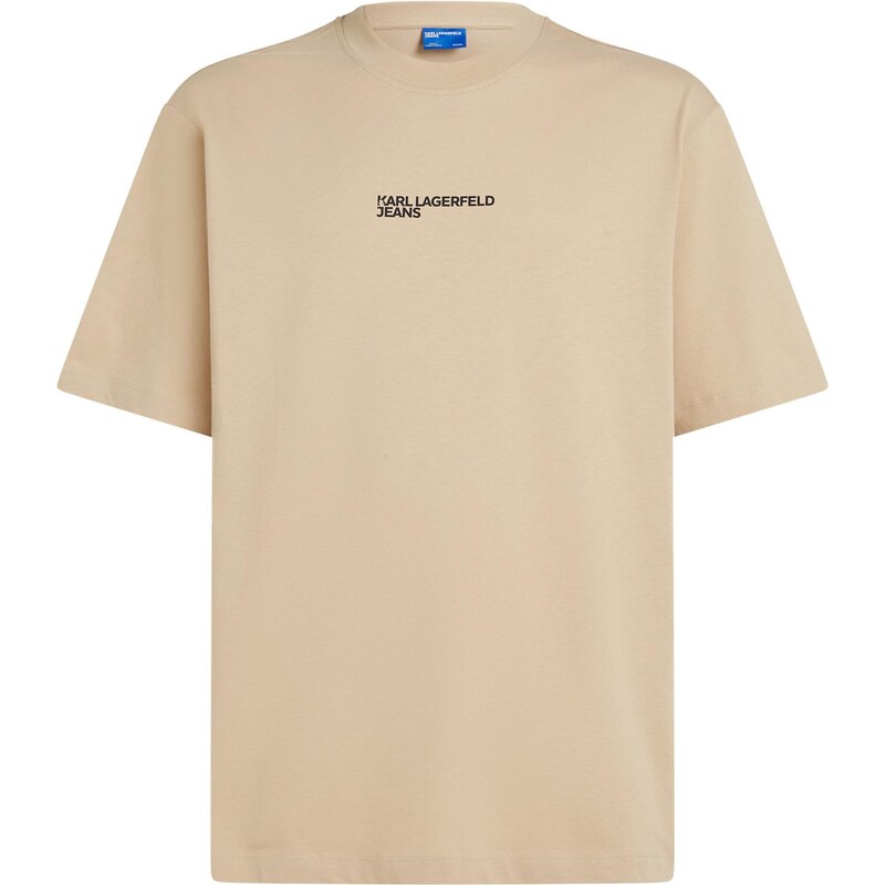 KARL LAGERFELD JEANS Tričko khaki / černá
