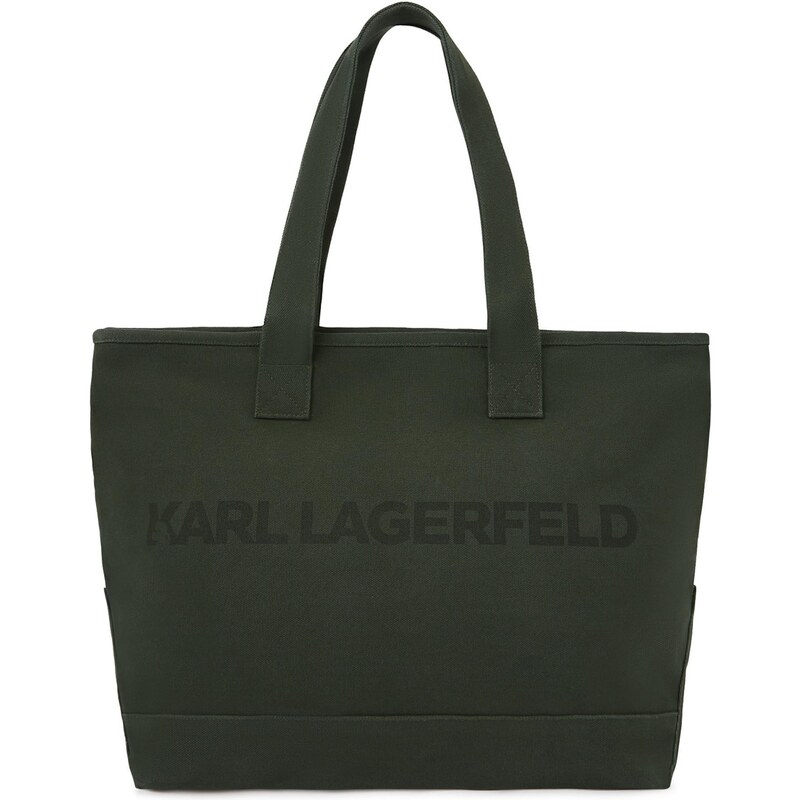 Karl Lagerfeld Nákupní taška tmavě zelená / černá