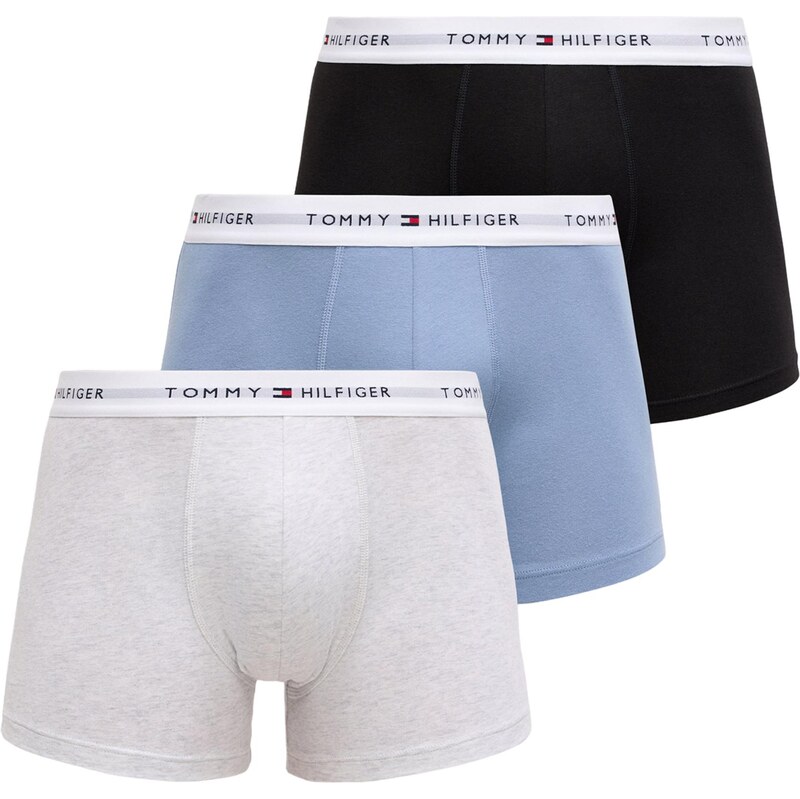 Tommy Hilfiger Underwear Boxerky světlemodrá / světle šedá /