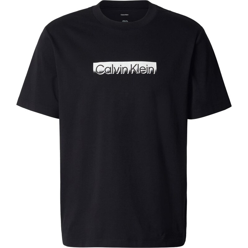 Calvin Klein Tričko černá / bílá
