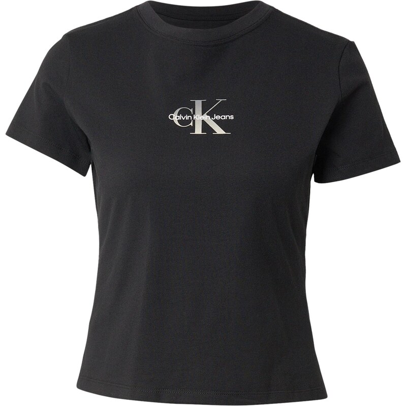 Calvin Klein Jeans Tričko světle šedá / černá / bílá 112751548
