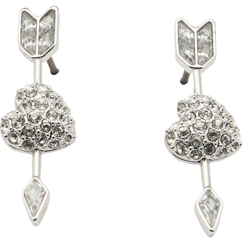 Swarovski Náušnice pink / stříbrná / průhledná 112751577