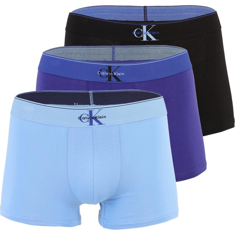Calvin Klein Boxerky světlemodrá / fialová / černá