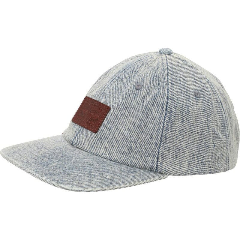 LEVIS  Kšiltovka HERITAGE modrá džínovina / hnědá