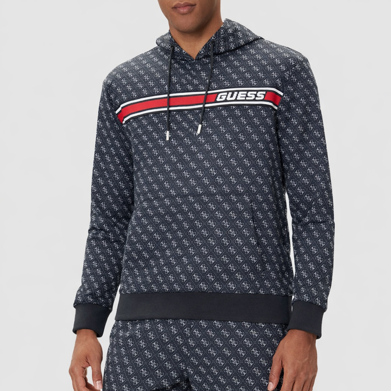 Guess new korbin hoodie sweatshirt BLACK
