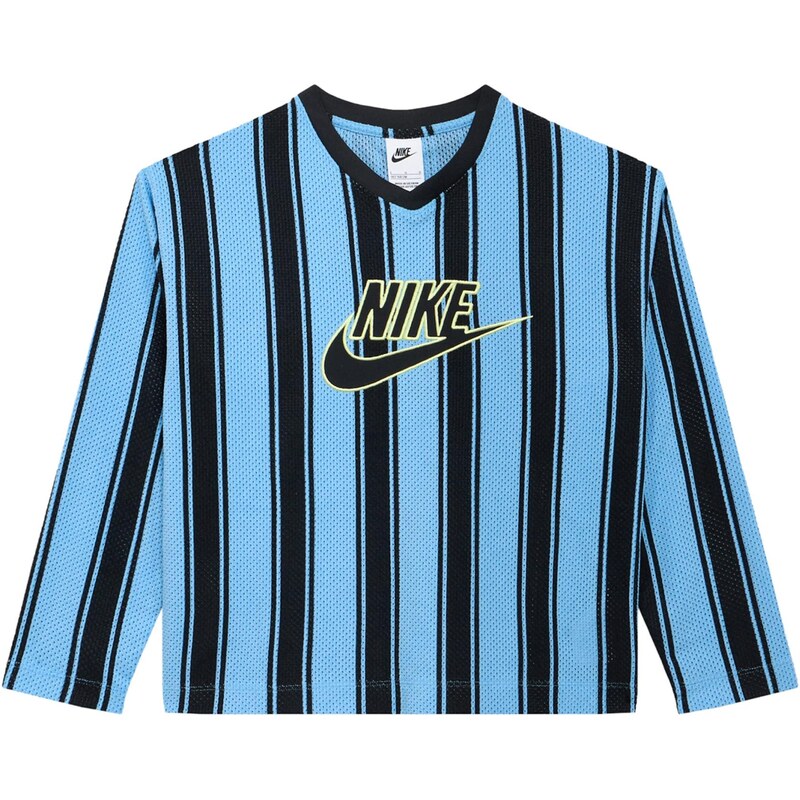 Nike Sportswear Tričko nebeská modř / světle žlutá / černá