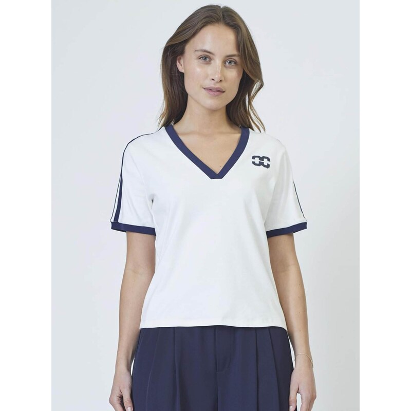 cocouture Tričko Edge marine modrá / bílá