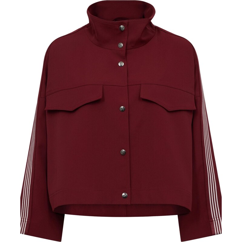 cocouture Přechodná bunda Amira burgundská červeň / bílá 112758670