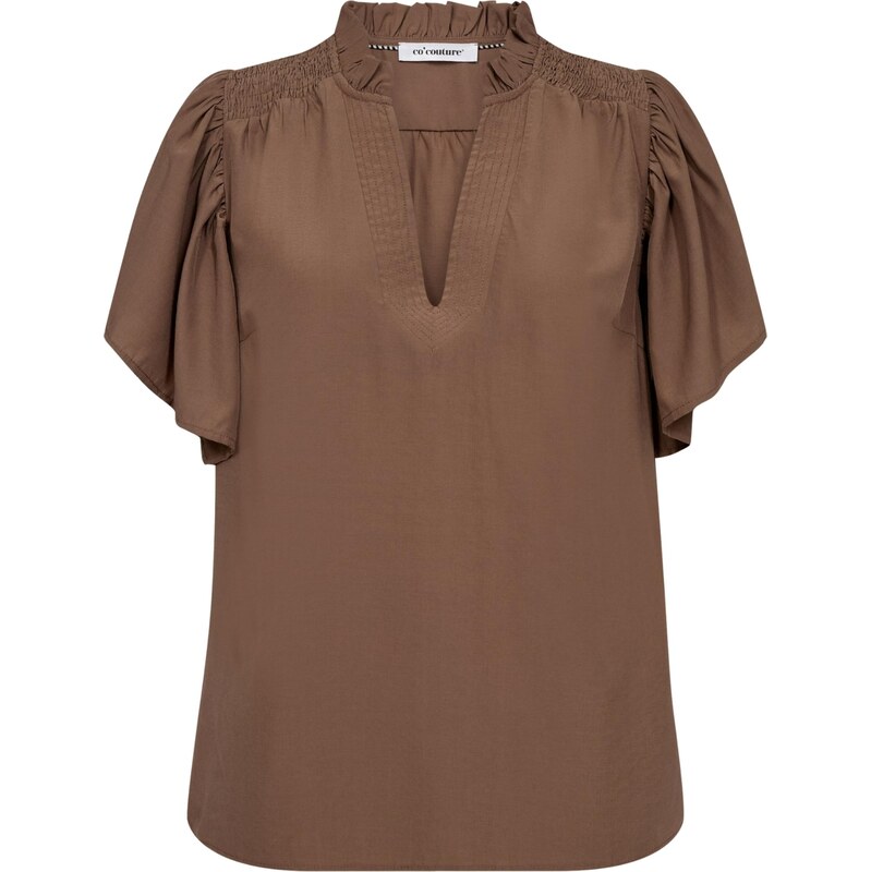 cocouture Halenka ToraCC Frill V hnědá 112758752