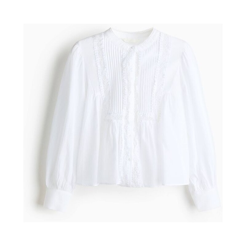 H&M - Halenka sesámky - bílá 112763559