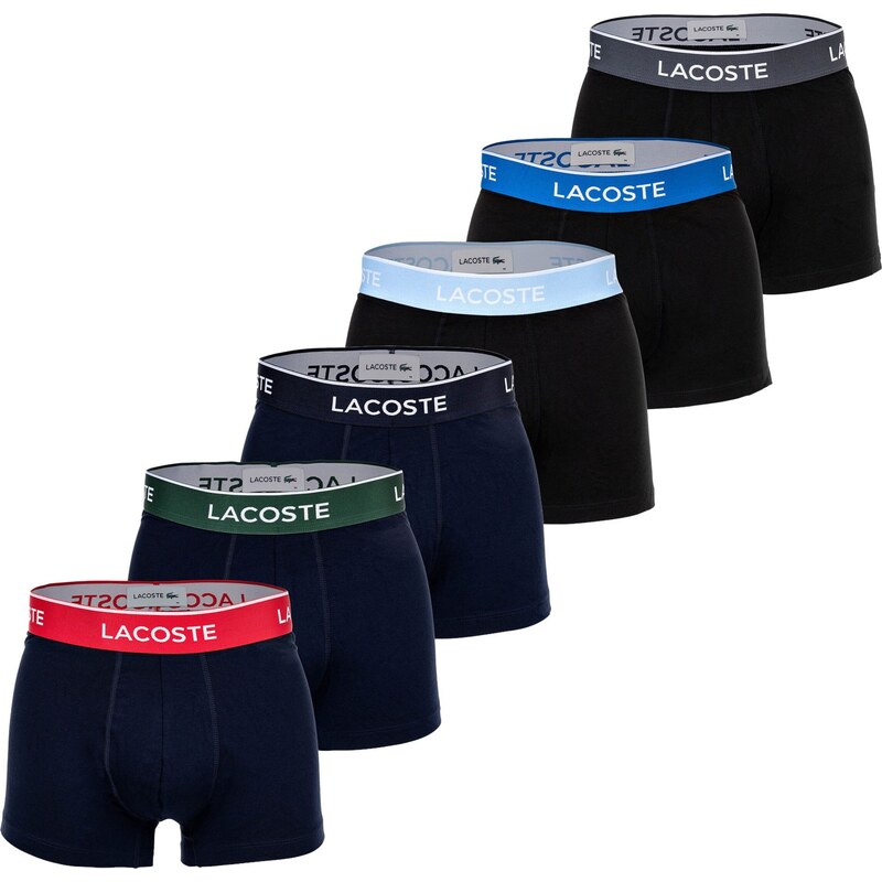 LACOSTE Boxerky modrá / světlemodrá / černá